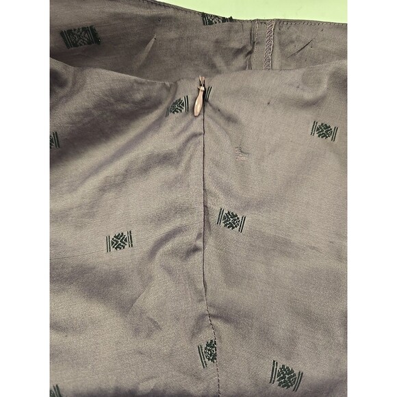 Free People Skirt Womens 7 Geometric Asymmetrical Unique Purple Embroidered - Picture 4 of 6